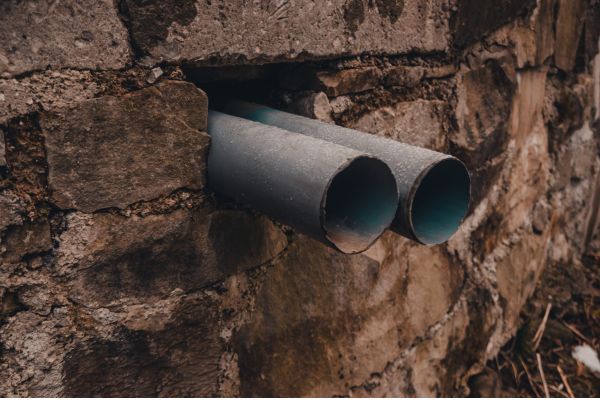 clogged polluted drain